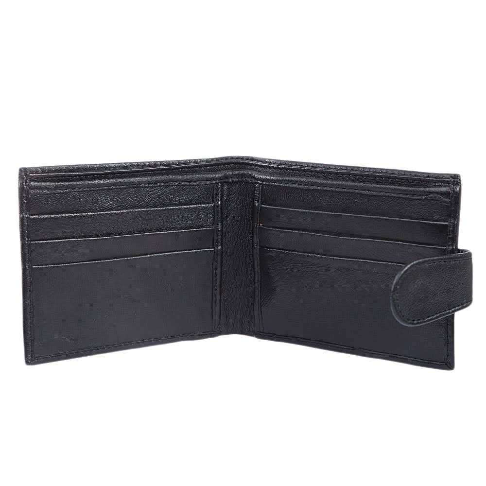 Men's Leather Wallets W-CV-03 PKR - Black, Men, Wallets, Chase Value, Chase Value