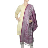 Women's Velvet Print  Peoar Shawl - Pink, Women, Shawls And Scarves, Chase Value, Chase Value