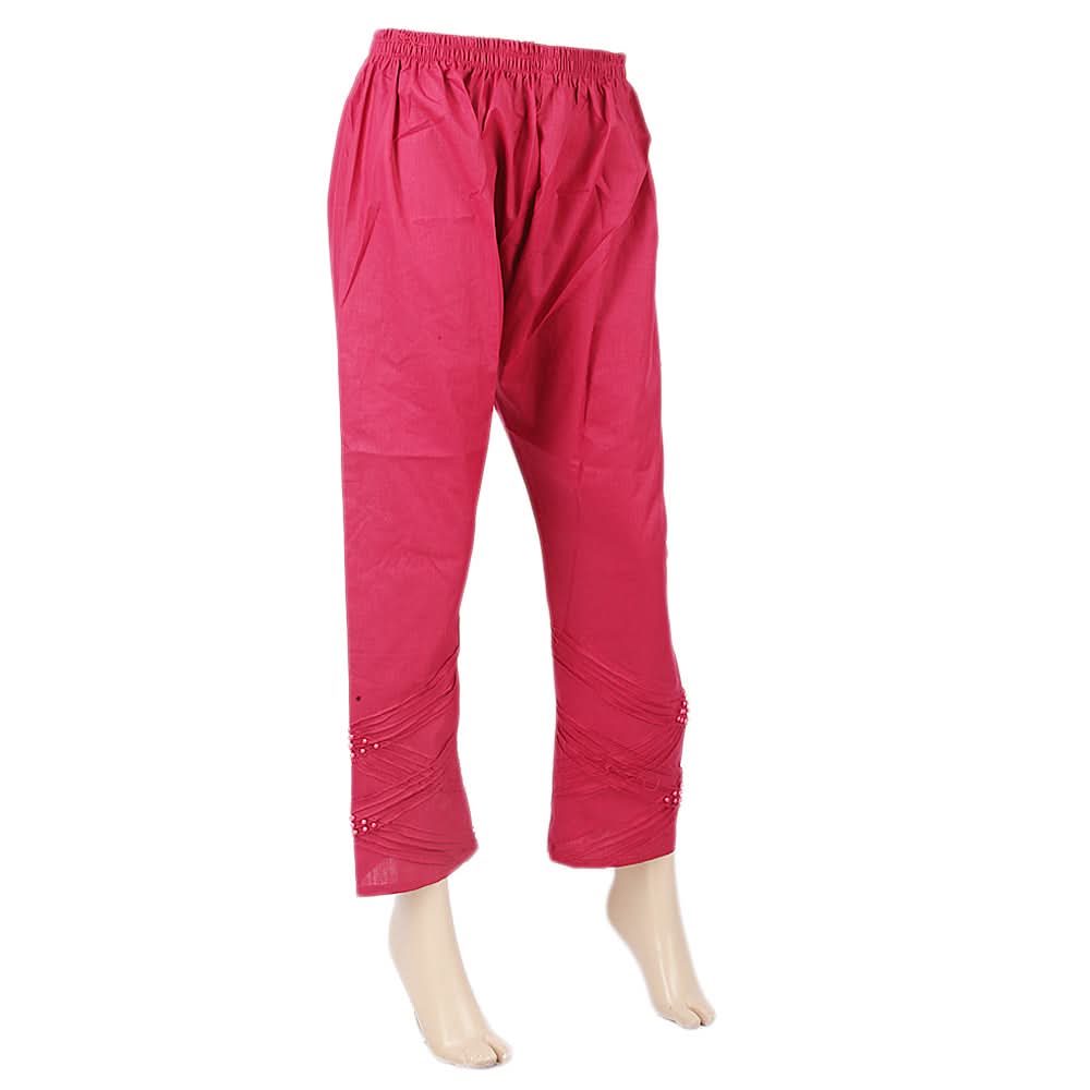 Women's Trouser With Moti - Hot Pink, Women, Pants & Tights, Chase Value, Chase Value