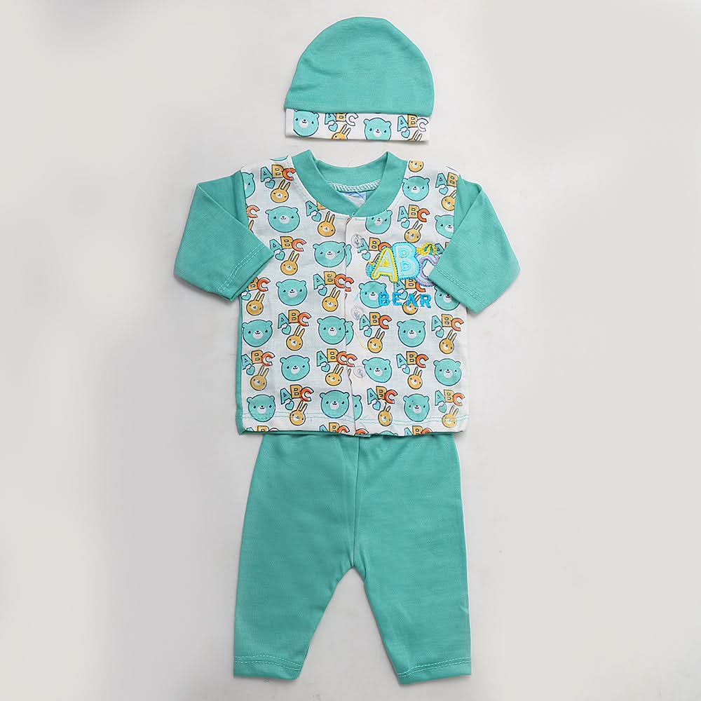 Newborn Boys Full Sleeves Suit - Steel Blue, Kids, NB Boys Sets And Suits, Chase Value, Chase Value