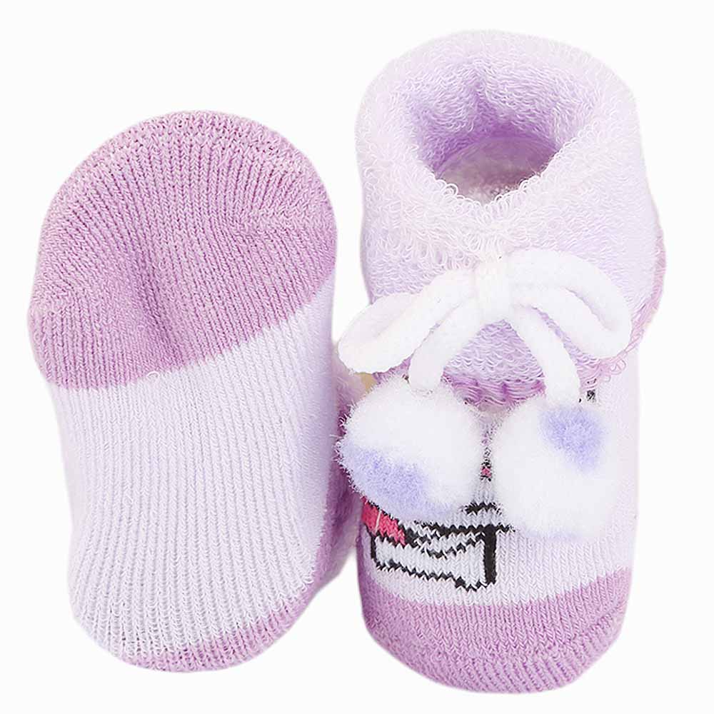 Newborn Booties - Purple, Kids, NB Shoes And Socks, Chase Value, Chase Value