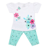Newborn Girls Half Sleeves Suit - Cyan, Kids, Newborn Girls Sets And Suits, Chase Value, Chase Value