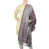 Women's Velvet Print  Peoar Shawl - Maroon, Women, Shawls And Scarves, Chase Value, Chase Value