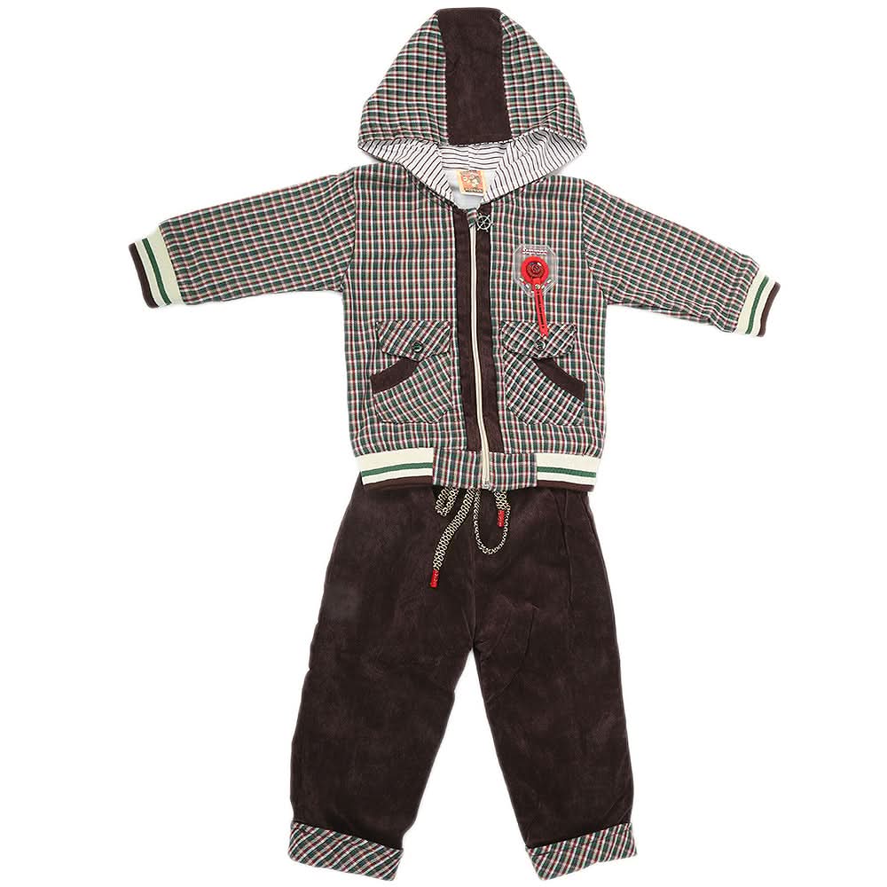 Boys Full Sleeves 3 Piece Suit - Green, Kids, Boys Sets And Suits, Chase Value, Chase Value