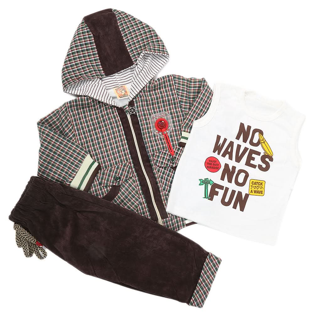 Boys Full Sleeves 3 Piece Suit - Green, Kids, Boys Sets And Suits, Chase Value, Chase Value
