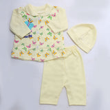 Newborn Girls Full Sleeves Suit - Yellow, Kids, NB Girls Sets And Suits, Chase Value, Chase Value