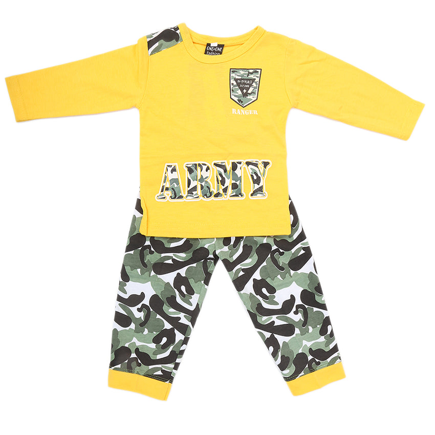 Newborn Boys Full Sleeves Suit - Yellow, Kids, NB Boys Sets And Suits, Chase Value, Chase Value