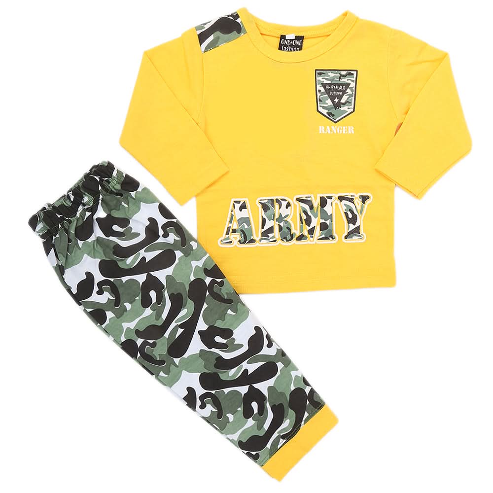 Newborn Boys Full Sleeves Suit - Yellow, Kids, NB Boys Sets And Suits, Chase Value, Chase Value