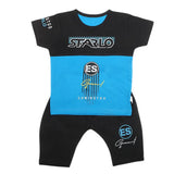 Boys Half Sleeves Short Suit 32882 - Blue, Kids, Boys Sets And Suits, Chase Value, Chase Value
