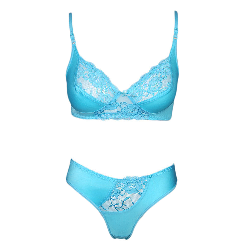 Women's Bra & Panty Set - Blue, Women, Bra And Panty Sets, Chase Value, Chase Value