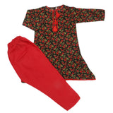 Girls Shalwar Suit - Red, Kids, Girls Shalwar Kameez, Chase Value, Chase Value