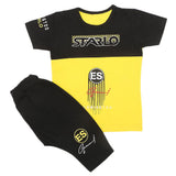 Boys Half Sleeves Short Suit 32882 - Yellow, Kids, Boys Sets And Suits, Chase Value, Chase Value