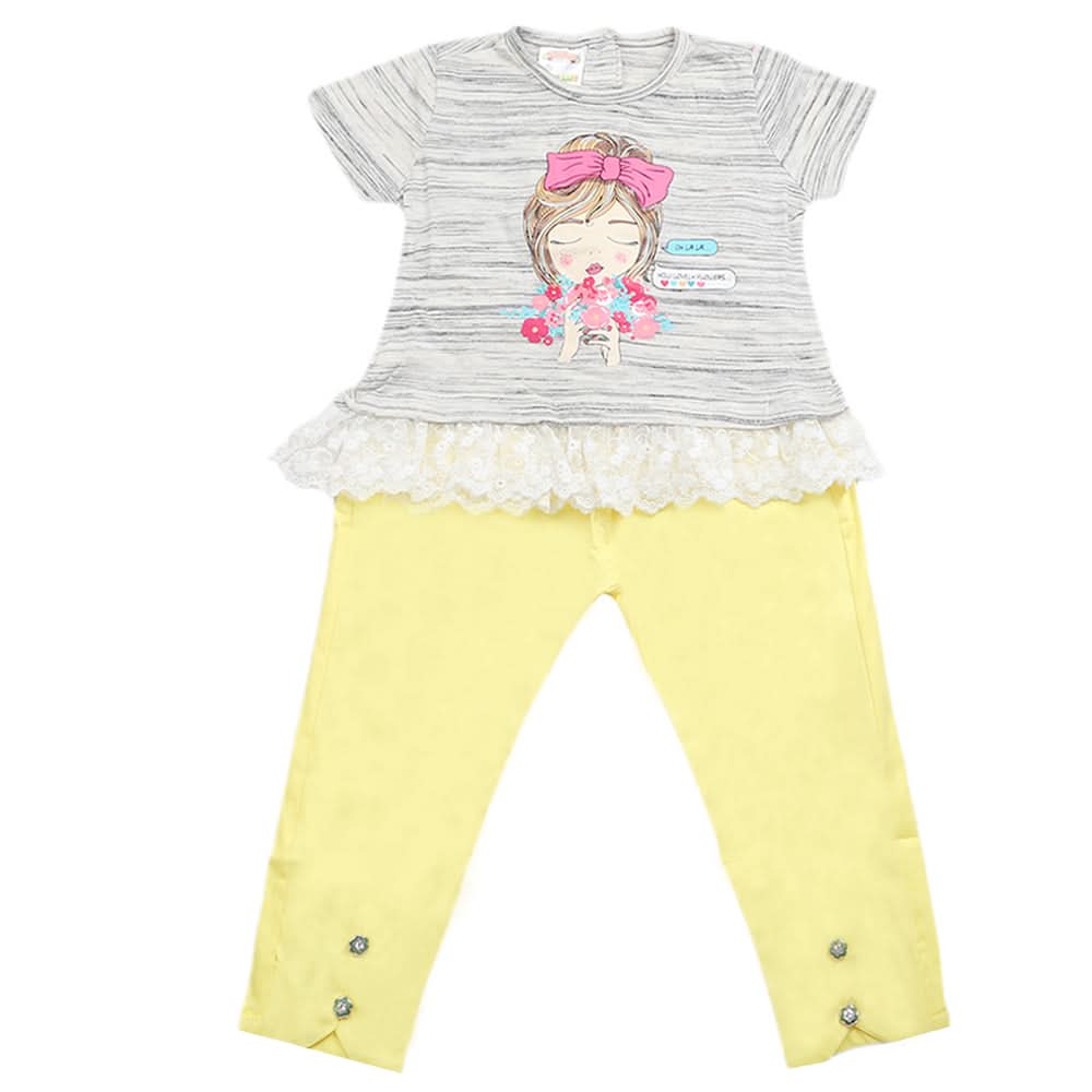 Girls Trouser Suit - Yellow, Kids, Girls Sets And Suits, Chase Value, Chase Value