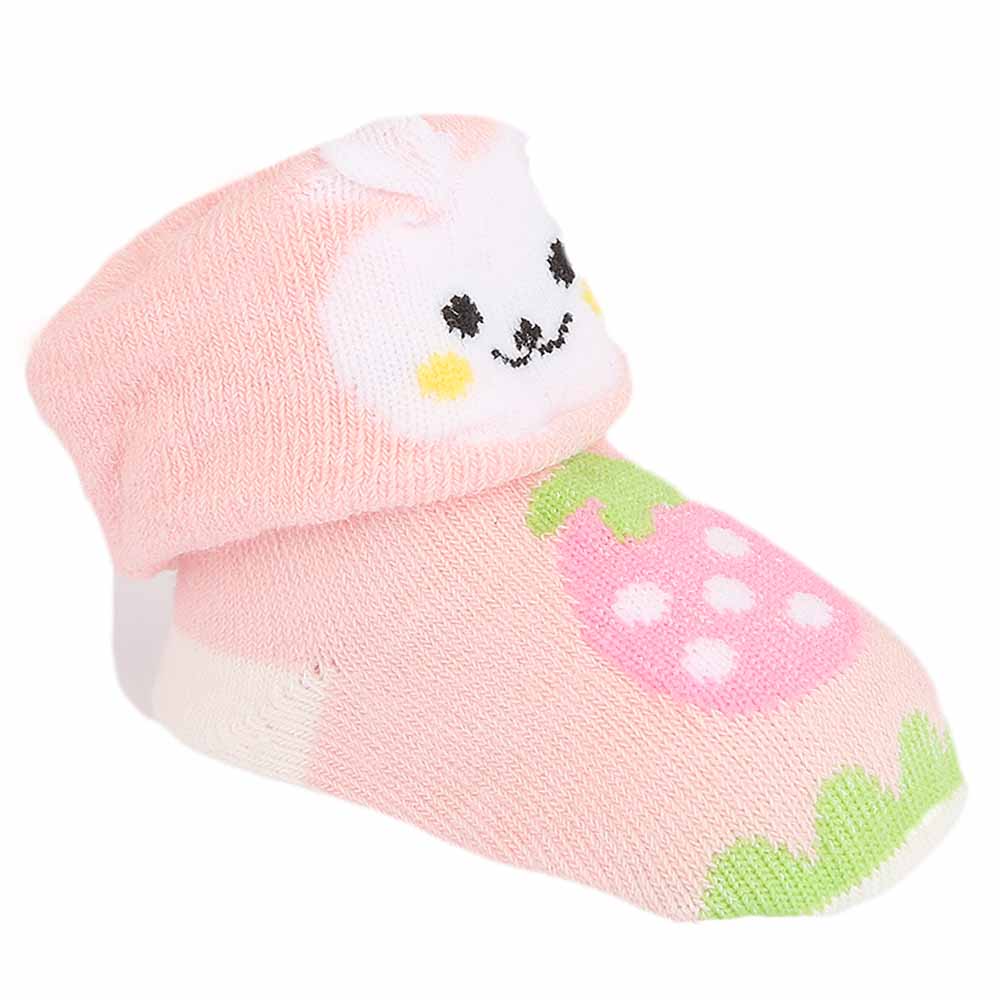 Newborn Booties 2 Pcs - Pink, Kids, NB Shoes And Socks, Chase Value, Chase Value