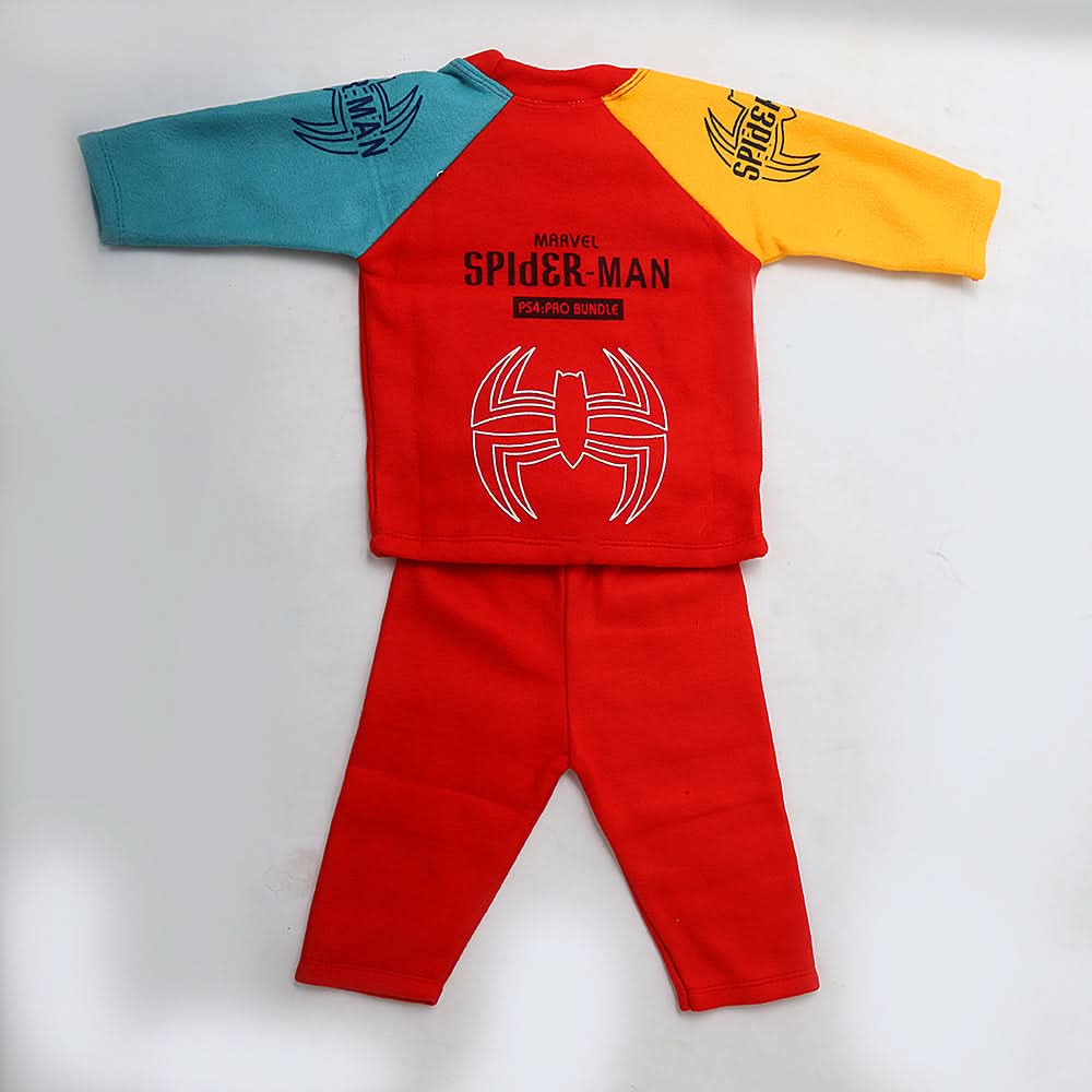 Newborn Boys Full Sleeves Polar Suit - Red, Kids, NB Boys Sets And Suits, Chase Value, Chase Value