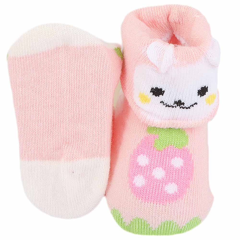 Newborn Booties 2 Pcs - Pink, Kids, NB Shoes And Socks, Chase Value, Chase Value