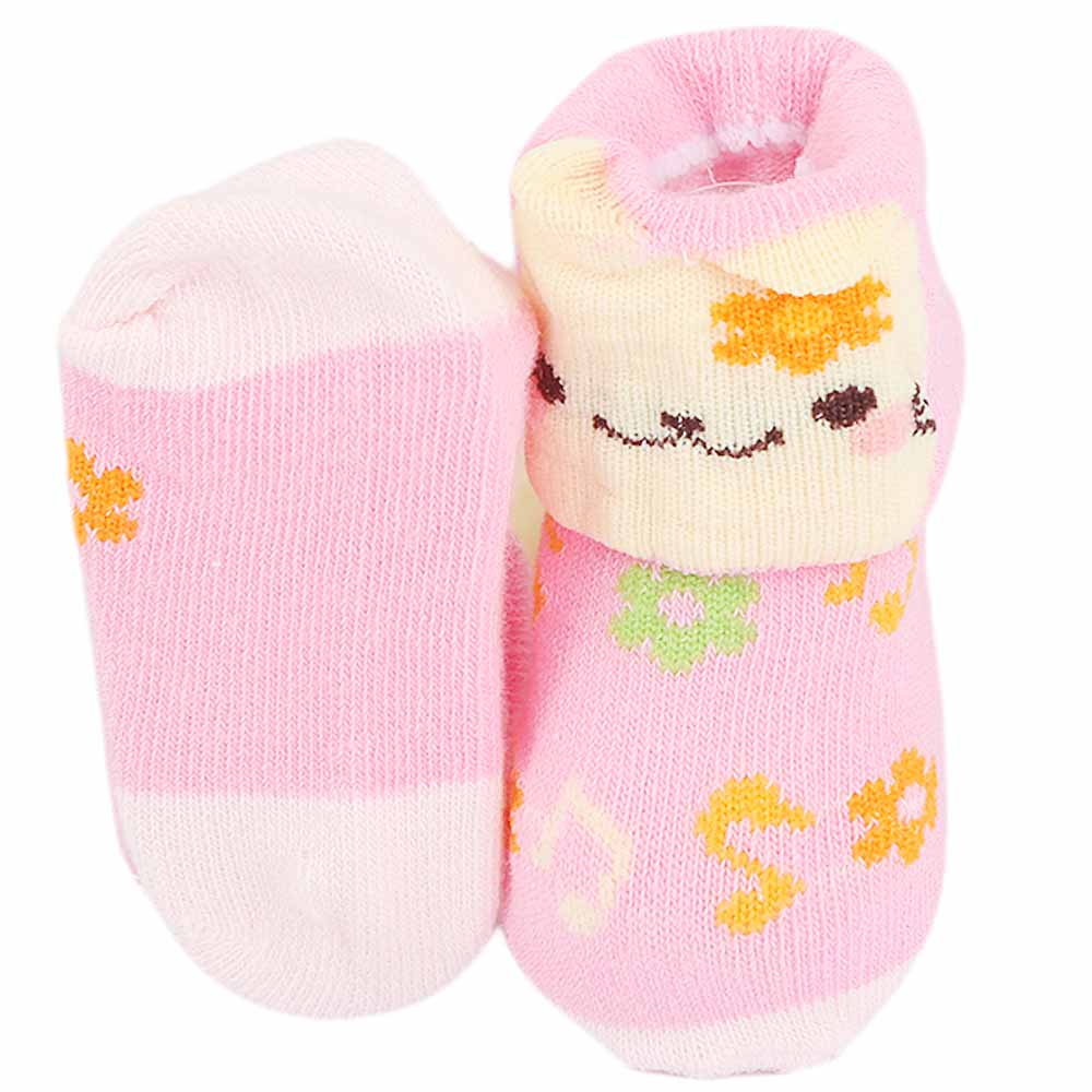 Newborn Booties 2 Pcs - Pink, Kids, NB Shoes And Socks, Chase Value, Chase Value