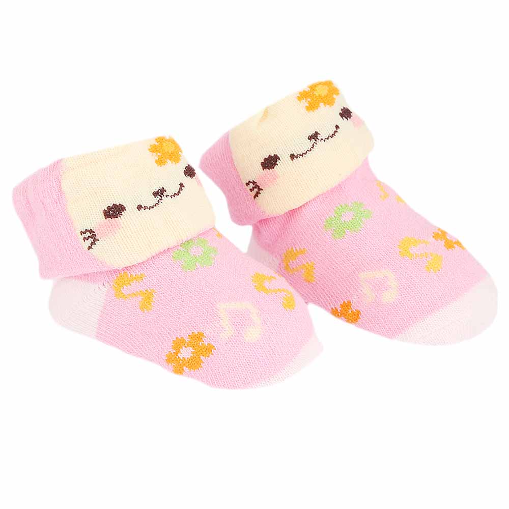 Newborn Booties 2 Pcs - Pink, Kids, NB Shoes And Socks, Chase Value, Chase Value