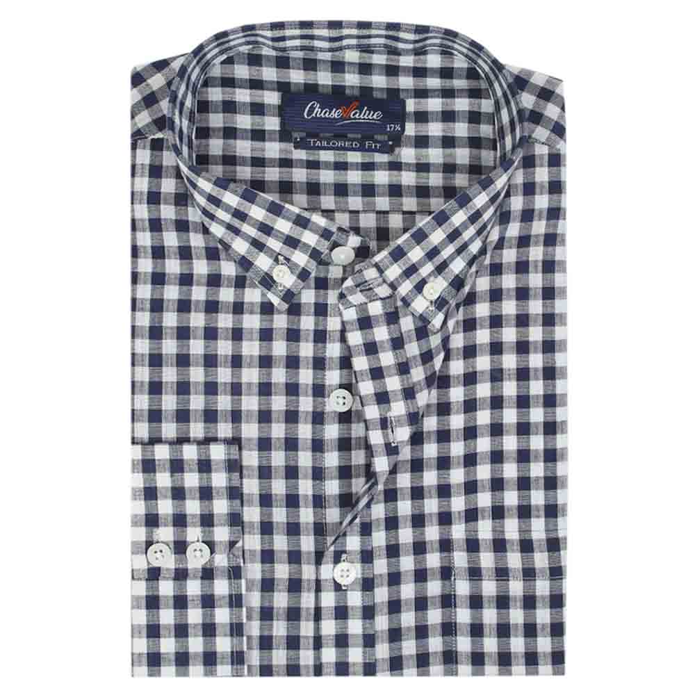 Men's Formal Shirt - Navy Blue, Men's Shirts, Chase Value, Chase Value