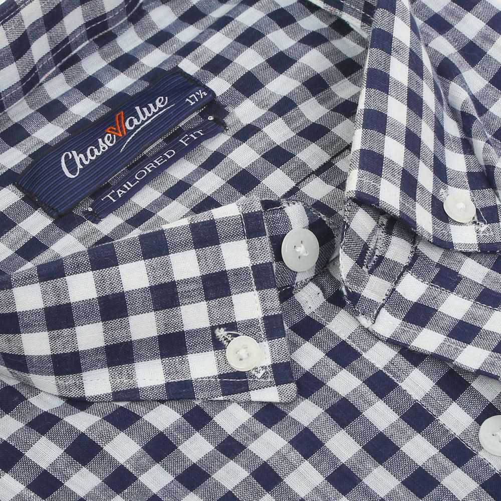 Men's Formal Shirt - Navy Blue, Men's Shirts, Chase Value, Chase Value