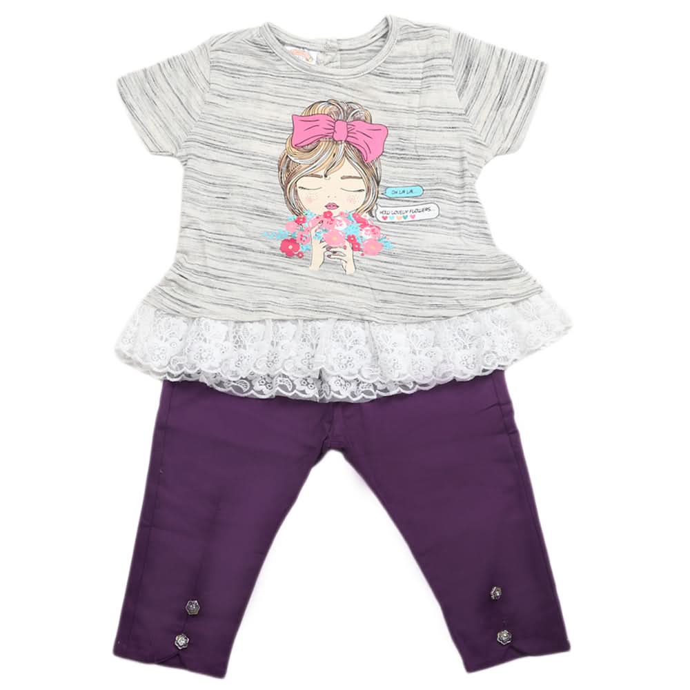 Girls Trouser Suit - Purple, Kids, Girls Sets And Suits, Chase Value, Chase Value