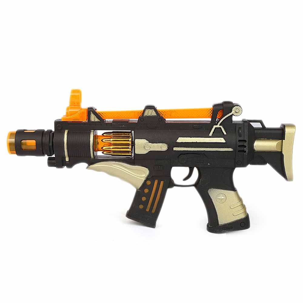 Lighting  & Sound Gun For Kid - Golden, Kids, Battery Operated Toys, Chase Value, Chase Value