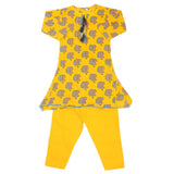 Girls Shalwar Suit - Yellow, Kids, Girls Shalwar Kameez, Chase Value, Chase Value