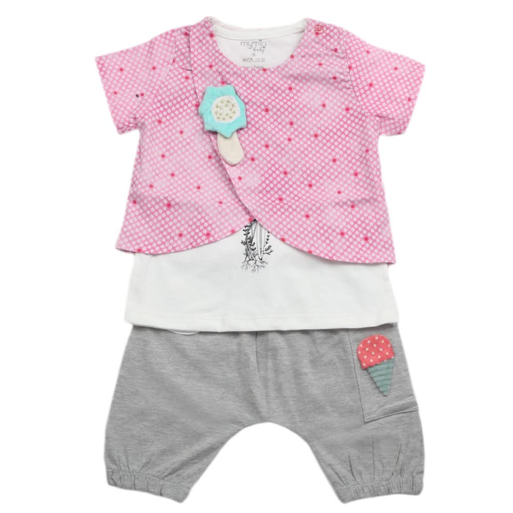 Girls Short Suit - Pink, Kids, Girls Sets And Suits, Chase Value, Chase Value
