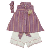 Newborn Girls Half Sleeves Suit - Purple, Newborn Girls Sets & Suits, Chase Value, Chase Value