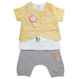 Girls Short Suit - Yellow, Kids, Girls Sets And Suits, Chase Value, Chase Value