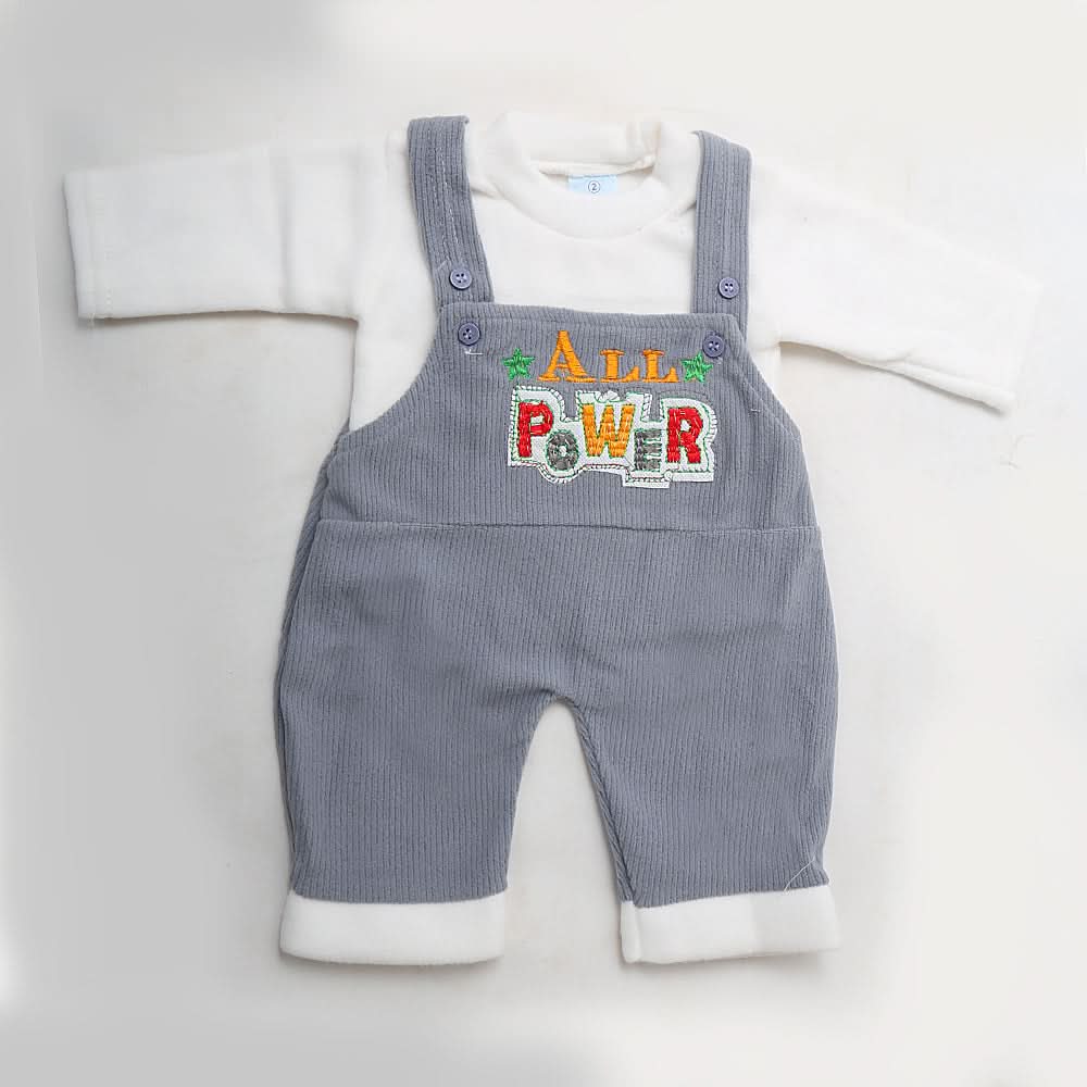 Newborn Boys Polar Romper - Steel Blue, Kids, NB Boys Rompers, Chase Value, Chase Value