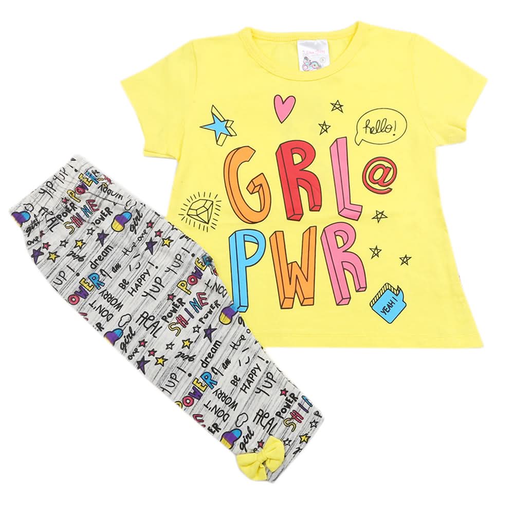 Girls Trouser Suit - Yellow, Kids, Girls Sets And Suits, Chase Value, Chase Value