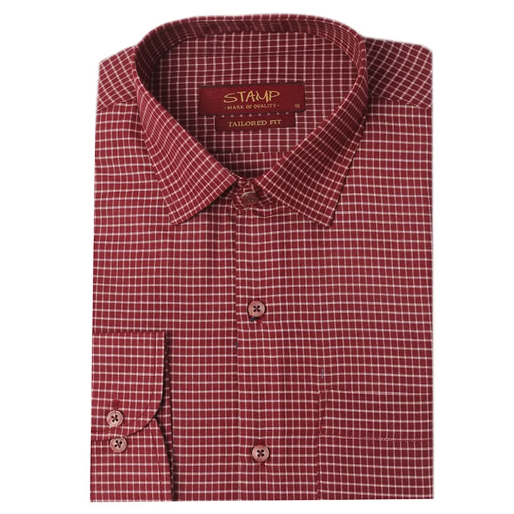 Men's Formal Shirt - Maroon, Men's Shirts, Chase Value, Chase Value