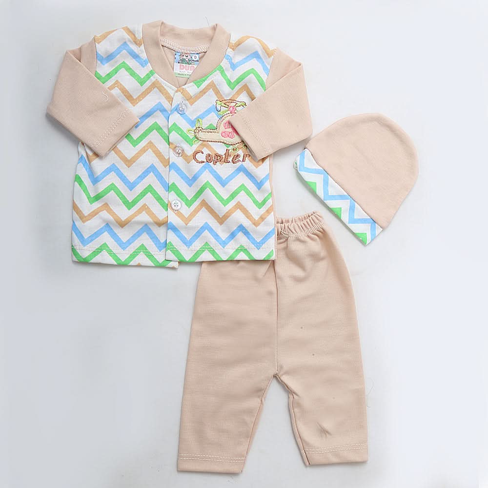 Newborn Boys Full Sleeves Suit - Beige, Kids, NB Boys Sets And Suits, Chase Value, Chase Value