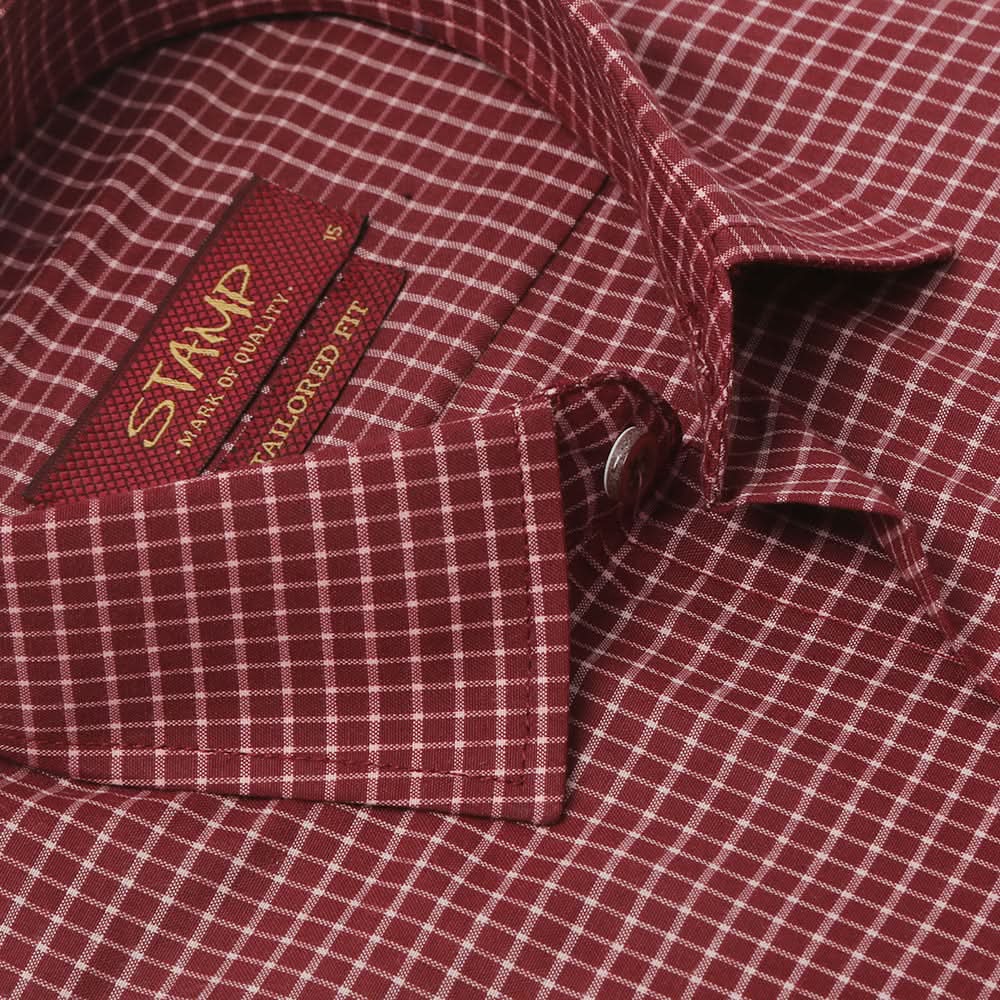 Men's Formal Shirt - Maroon, Men's Shirts, Chase Value, Chase Value
