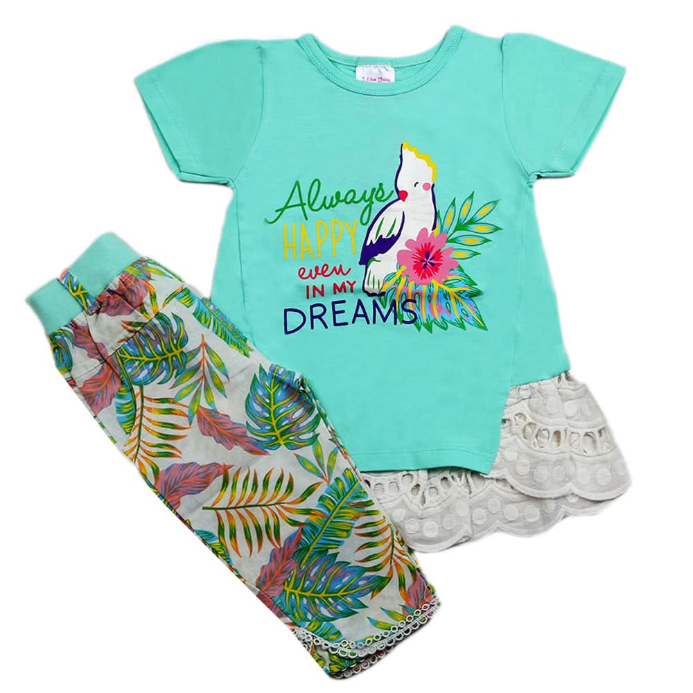 Girls Trouser Suit - Cyan, Kids, Girls Sets And Suits, Chase Value, Chase Value