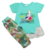 Girls Trouser Suit - Cyan, Kids, Girls Sets And Suits, Chase Value, Chase Value