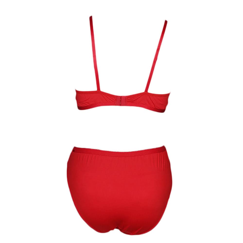 Women's Bra & Panty Set - Red, Women, Bra And Panty Sets, Chase Value, Chase Value