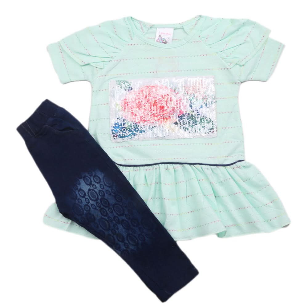 Girls Suit - Cyan, Kids, Girls Sets And Suits, Chase Value, Chase Value