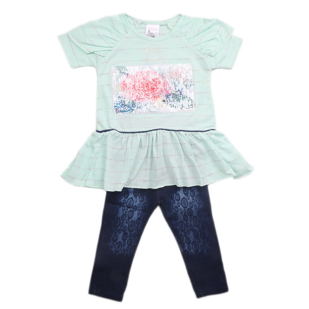 Girls Suit - Cyan, Kids, Girls Sets And Suits, Chase Value, Chase Value