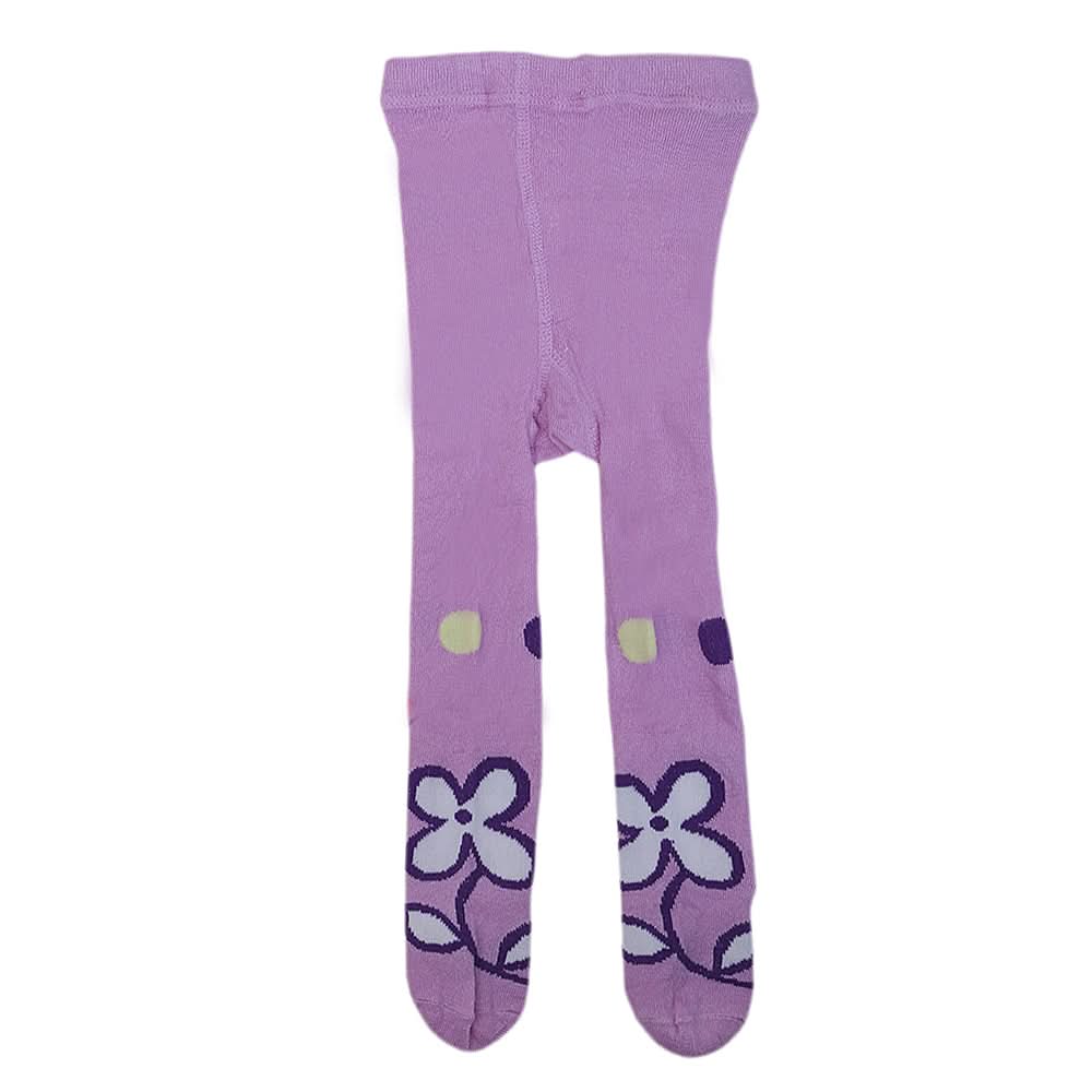 Newborn Girls Printed Leggings - Purple, Kids, NB Boys Shorts And Pants, Kids, NB Girls Shorts Skirts And Pants, Chase Value, Chase Value