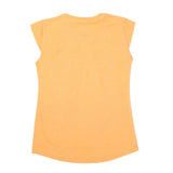 Girls Half Sleeves Printed T-Shirt 4707 16-24 - Orange, Kids, Girls T-Shirts, Chase Value, Chase Value