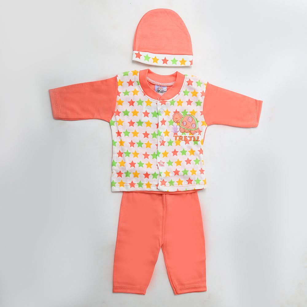 Newborn Boys Full Sleeves Suit - Peach, Kids, NB Boys Sets And Suits, Chase Value, Chase Value