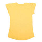 Girls Half Sleeves Printed T-Shirt - Yellow, Kids, Girls T-Shirts, Chase Value, Chase Value