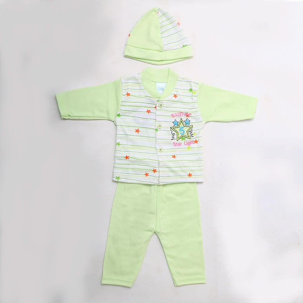 Newborn Boys Full Sleeves Suit - Green, Kids, NB Boys Sets And Suits, Chase Value, Chase Value