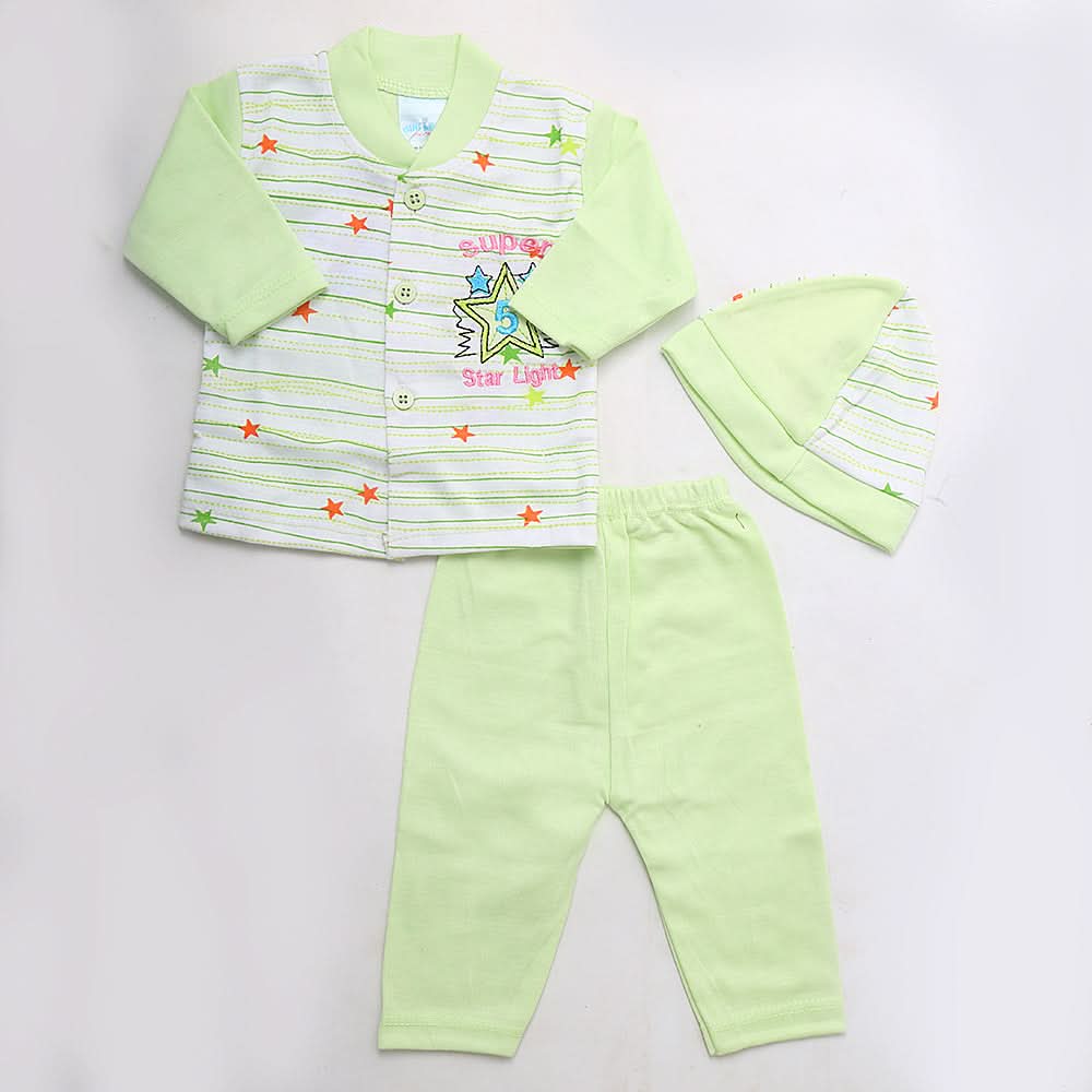 Newborn Boys Full Sleeves Suit - Green, Kids, NB Boys Sets And Suits, Chase Value, Chase Value