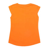 Girls Half Sleeves Printed T-Shirt 4705 16-24 - Orange, Kids, Girls T-Shirts, Chase Value, Chase Value