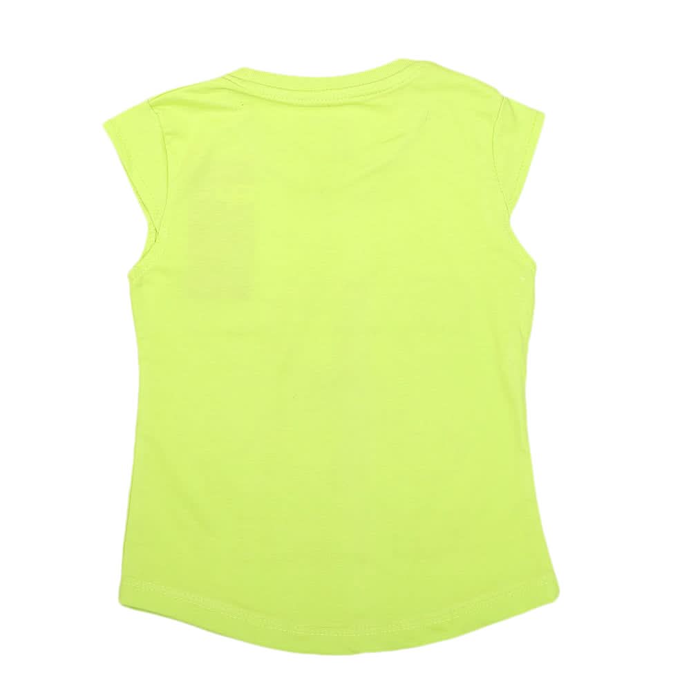 Girls Half Sleeves Printed T-Shirt 4708 16-24 - Green, Kids, Girls T-Shirts, Chase Value, Chase Value