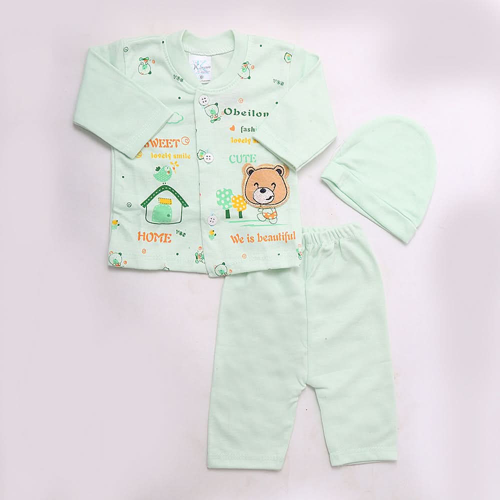 Newborn Boys Full Sleeves Suit - Cyan, Kids, NB Boys Sets And Suits, Chase Value, Chase Value