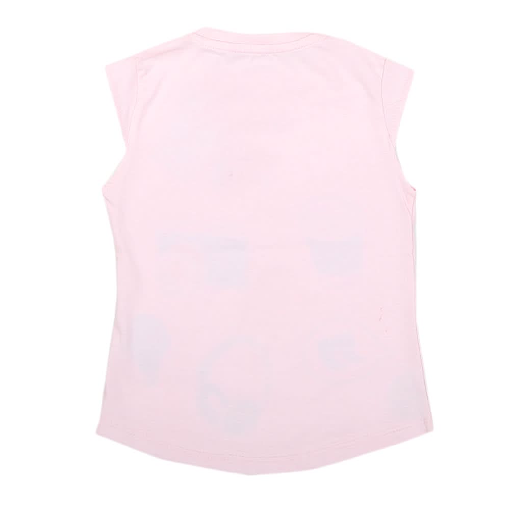 Girls Half Sleeves Printed T-Shirt 4709 16-24 - Light Pink, Kids, Girls T-Shirts, Chase Value, Chase Value